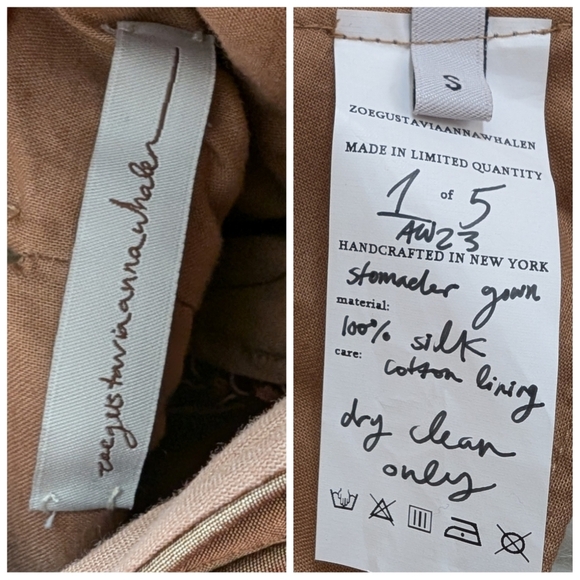 ZOE GUSTAVIA ANNA WHALEN stomacher gown corset dress small - Picture 10 of 15